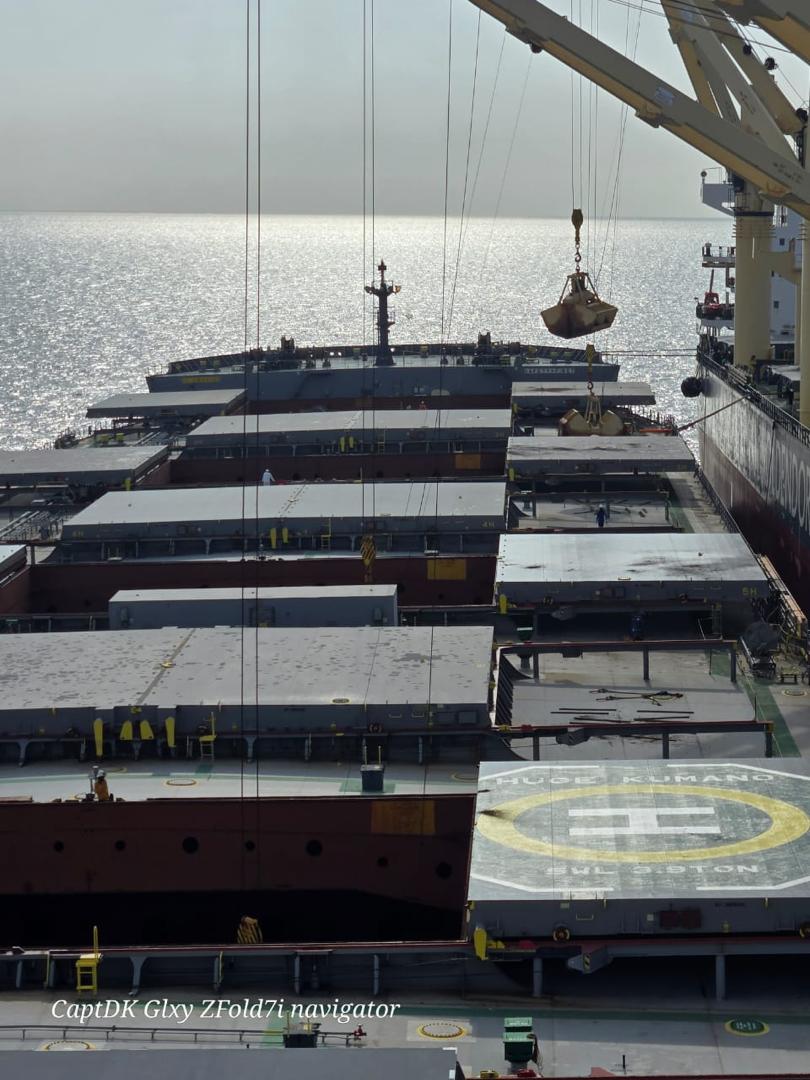 Cargo transfer operations in support of the HUGE KUMANO recovery